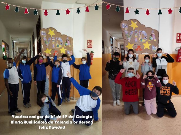 El alumnado de primaria de Valencia felicita la navidad a los niños y niñas de Moatize