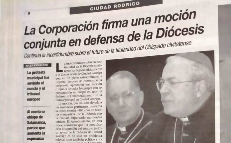 PP, PSOE y Ciudadanos elaboran una moción conjunta en defensa de la Diócesis Civitatense – Observatorio del Laicismo – Europa Laica