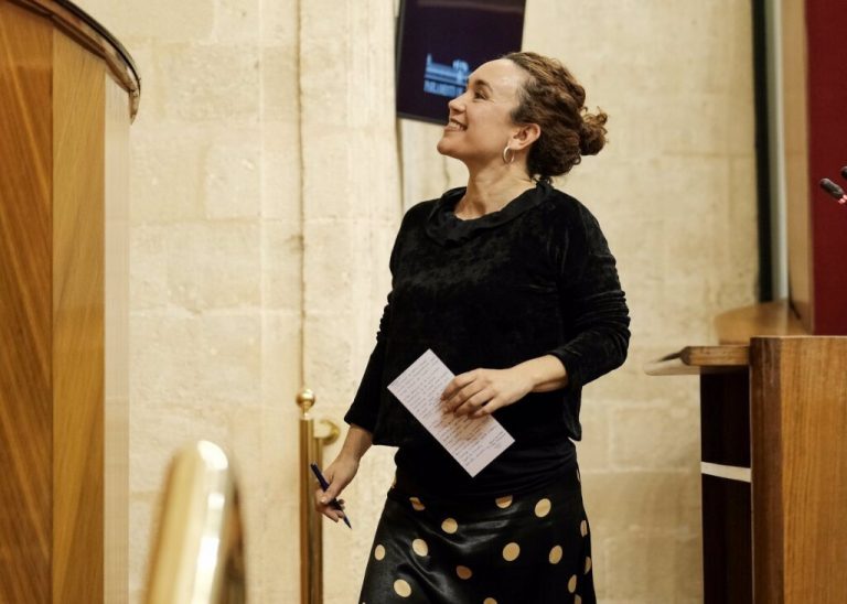 Ana Naranjo, nueva portavoz adjunta del grupo parlamentario Adelante Andalucía junto a Guzmán Ahumada