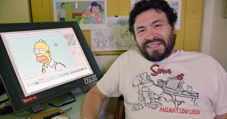 Murió Edwin Aguilar, el artista salvadoreño que dibujó a “Los Simpson” durante más de dos décadas