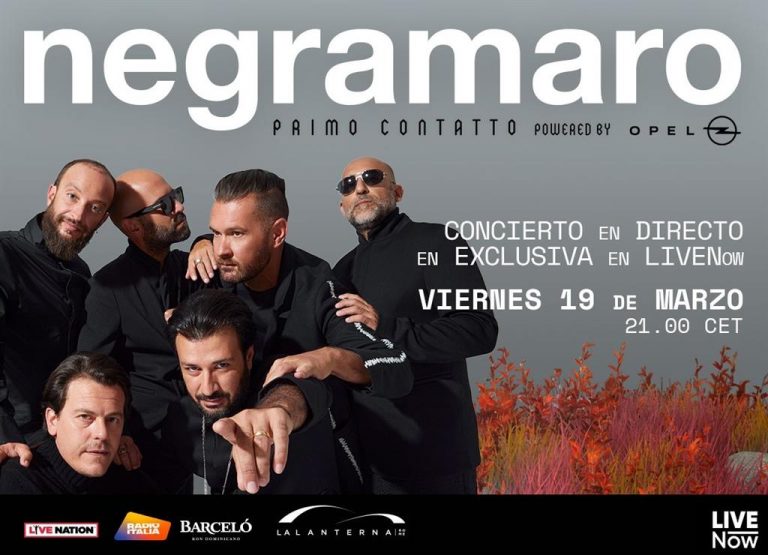Negramaro vuelven a los escenarios con ‘Primo Contatto’, un concierto en streaming este viernes 19 de marzo