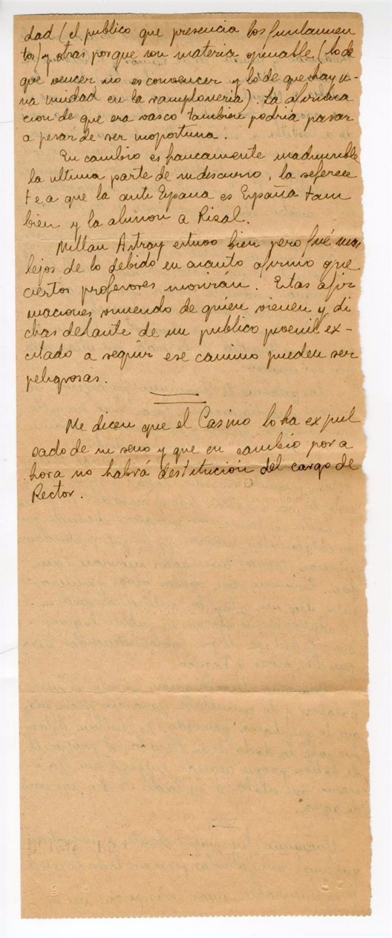 El Cervantes albergará las notas del enfrentamiento entre Unamuno y Millán Astray en Salamanca
