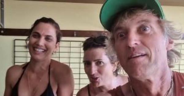 Jesús Calleja, Silvia Abril y Toni Acosta en Mallorca