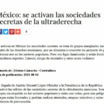 México: se activan las sociedades secretas de la ultraderecha