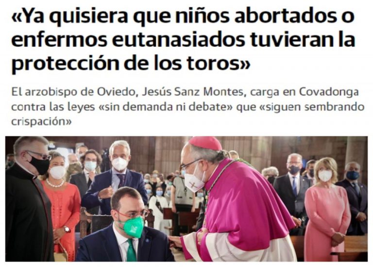 La izquierda pide la destitución de Sanz Montes por su discurso «inmoral» y «reprobable» – El Observatorio del laicismo