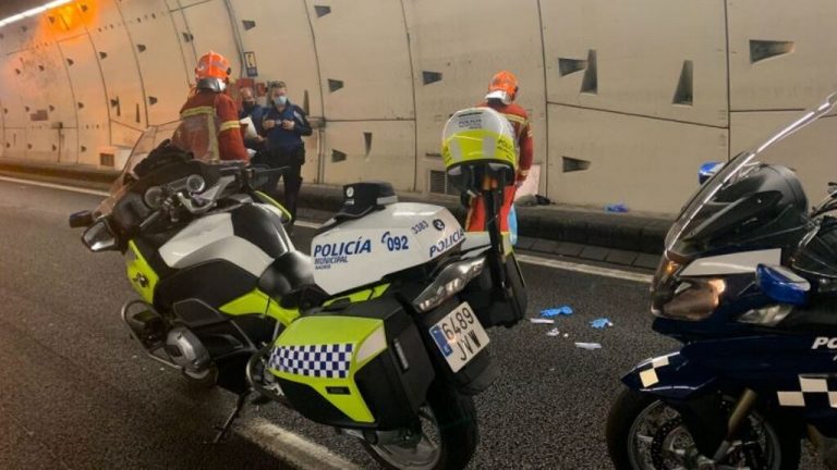 Muere un motorista tras perder el control de su ciclomotor en el túnel de la M-30