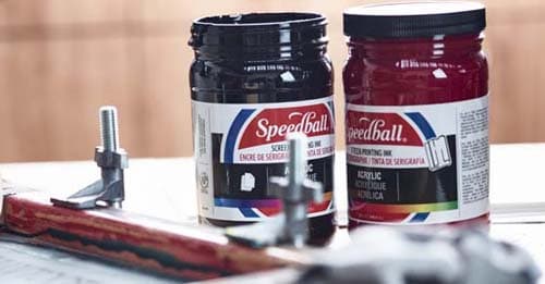 ¿Qué es la serigrafía textil?: Tintas Speedball