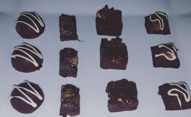 Receta bombones de chocolate y pistacho