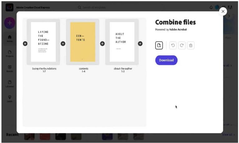 Adobe Creative Cloud Express, nuevas funciones de PDF