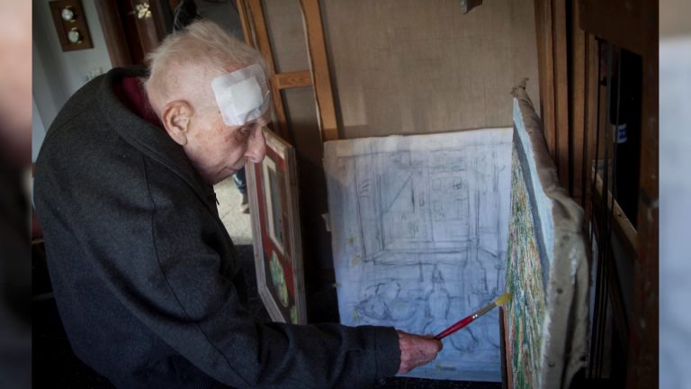 Él es el pintor más longevo del mundo