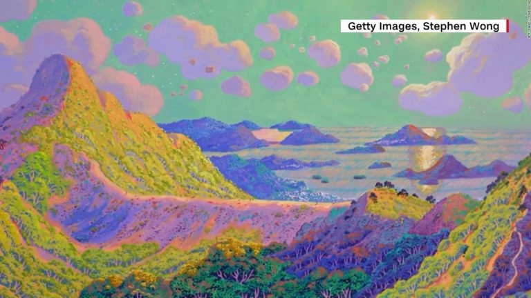 Mira como este pintor construye paisajes «como Legos»