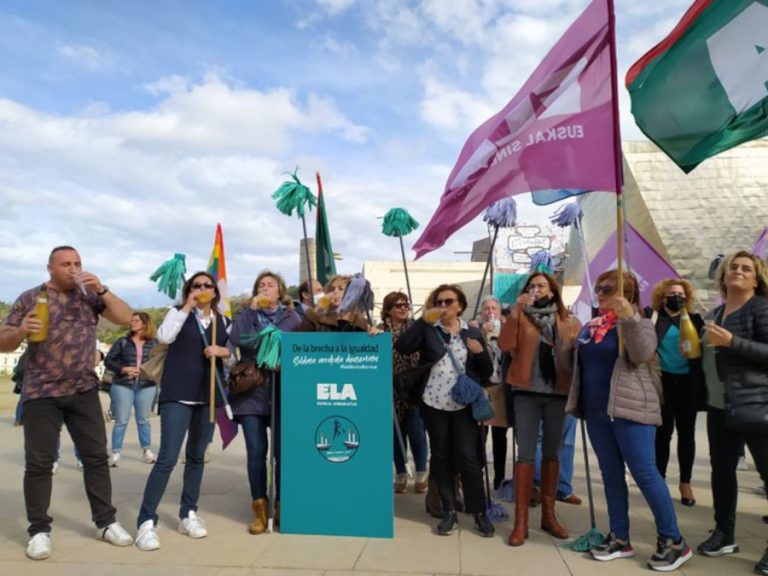 Las trabajadoras de limpieza del museo Guggenheim ganan la huelga y tumban a Ferrovial – Poder Popular