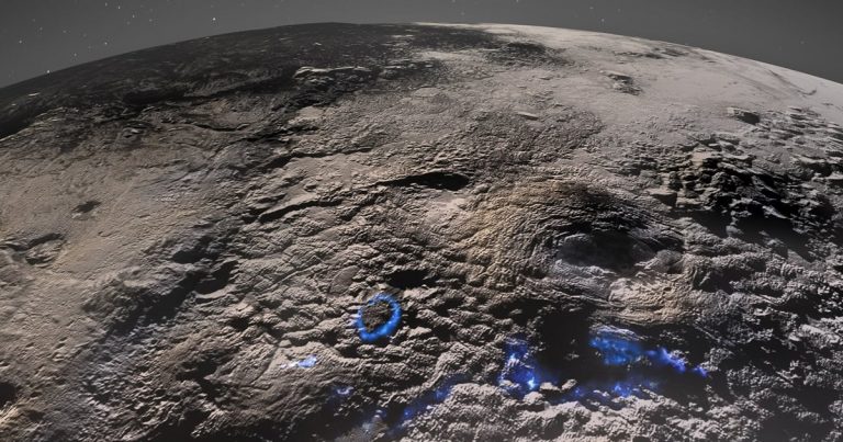 Encontrados indicios de actividad volcánica de hielo en Plutón