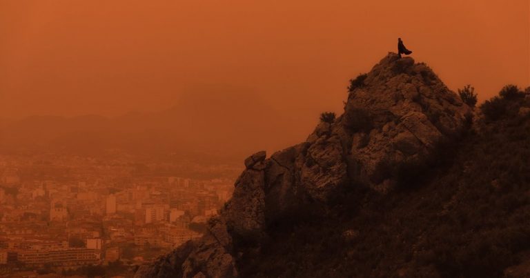 La borrasca Celia provoca una intensa calima en la península Ibérica