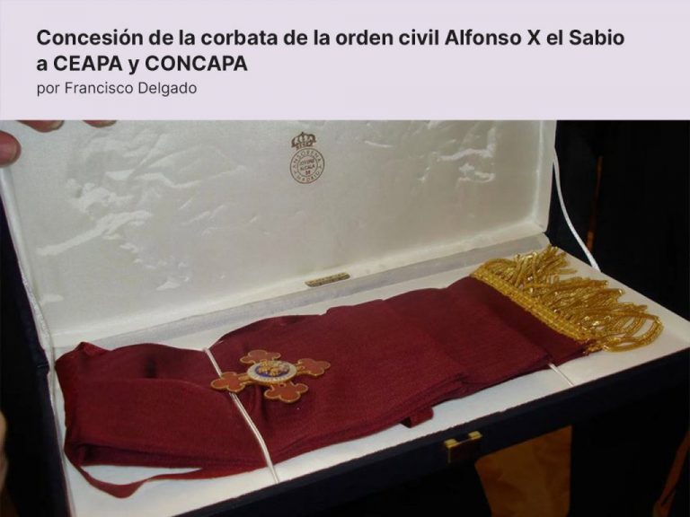 Concesión de la corbata de la orden civil Alfonso X el Sabio, a CEAPA y CONCAPA · por Francisco Delgado – El Observatorio del laicismo