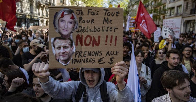 Miles de personas se manifiestan contra Le Pen y la ultraderecha a ocho días de la segunda vuelta