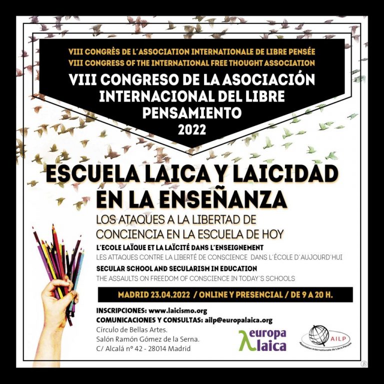 Publicamos todas las comunicaciones y ponencias del VIII congreso “Escuela Laica y laicidad en la enseñanza” (en audio y descarga en PDF)