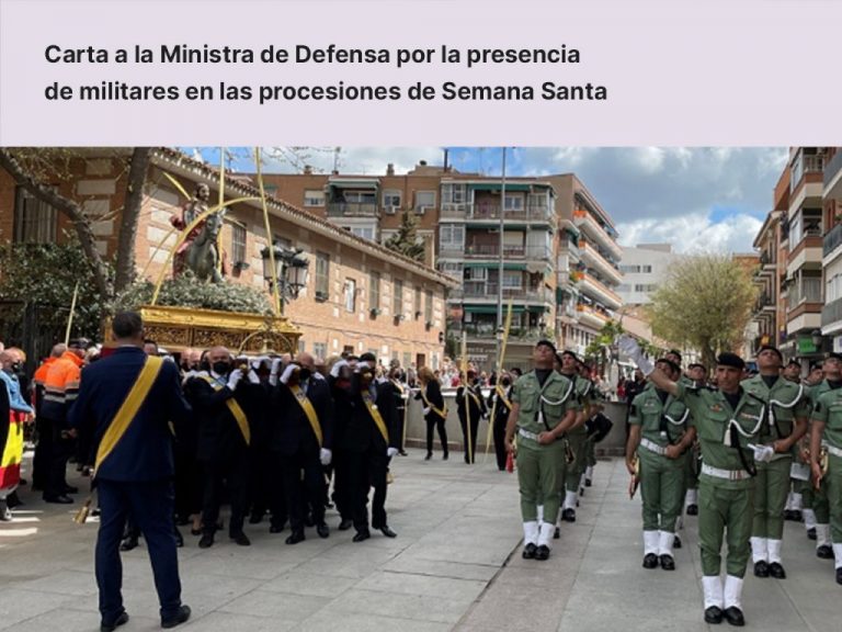 Carta a la Ministra de Defensa – El Observatorio del laicismo