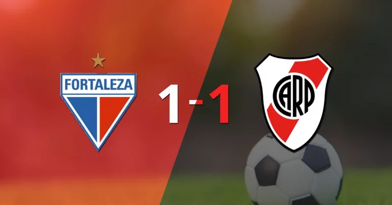Fortaleza y River Plate se reparten los puntos y empatan 1-1