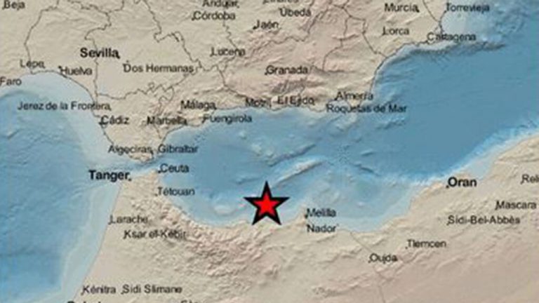 Un terremoto de magnitud 5.0 en el mar de Alborán se siente en Málaga y Almería