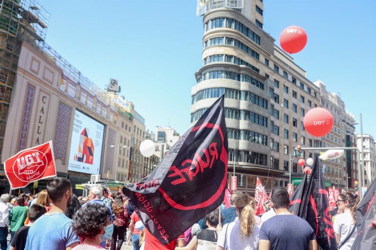 CCOO y UGT celebran el 1M con la advertencia de «tensionar» las negociaciones