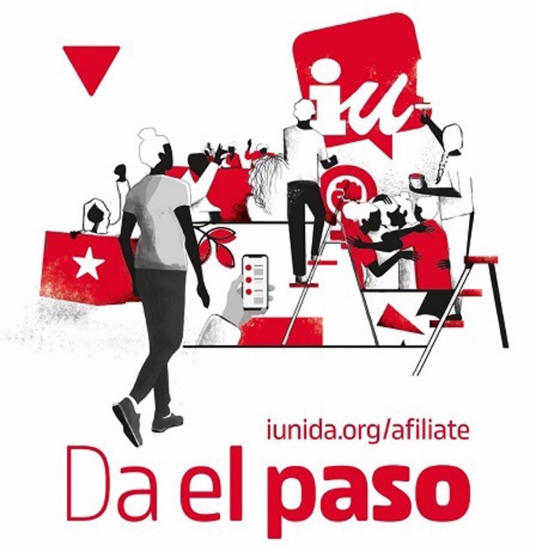 IU lanza una campaña de afiliación para reforzar su militancia y apoyar la construcción de un frente amplio de izquierda