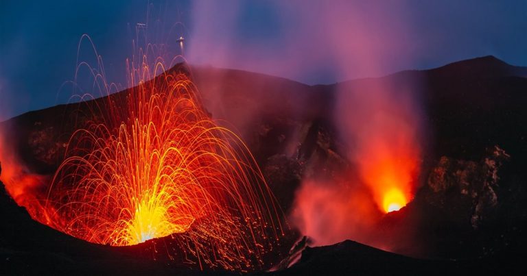 El mapa de los volcanes más activos del mundo