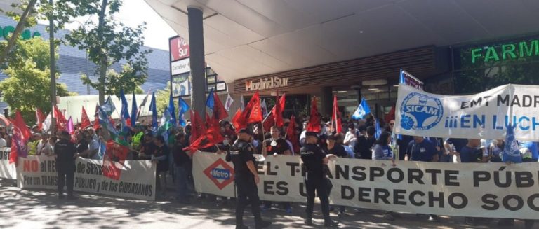 manifestación 9J en defensa del transporte público – Poder Popular