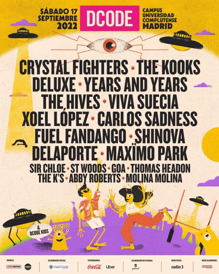 El festival Dcode anuncia a Crystal Fighters, The Kooks o el retorno de Deluxe para su edición de 2022