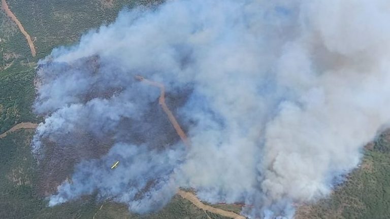 Desalojado el casco urbano de Benahavis por el incendio en Pujerra que deja tres bomberos heridos