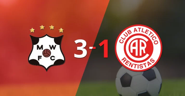 Wanderers paseó a Rentistas y selló su triunfo 3 a 1
