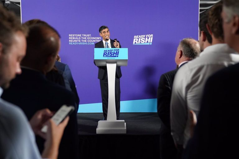 Sunak cosecha por segunda vez la mayor cantidad de apoyos en las votaciones para suceder a Johnson