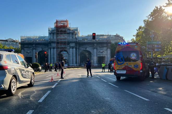 Sucesos en Madrid con atropello en plaza Independencia